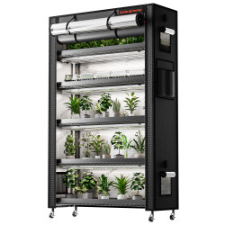 Pilnībā aprīkota telts agrīnai audzēšanai ar 6 līmeņiem Spider Farmer — 220W
