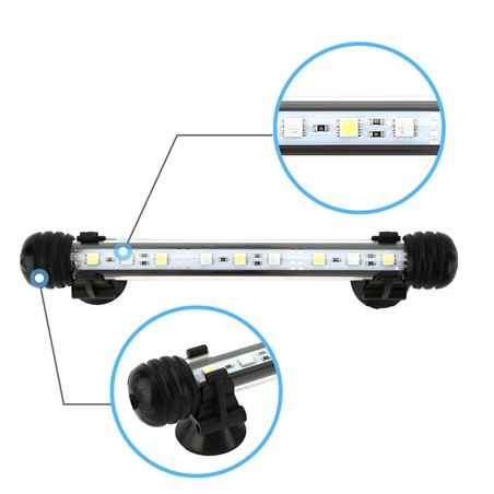 15 LED ūdensnecaurlaidīgs apgaismojums akvārijiem 29 cm