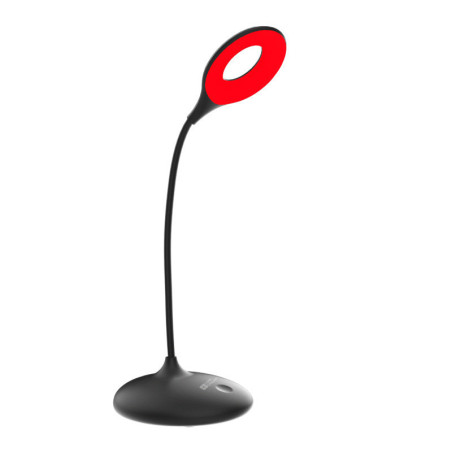 LED lasīšanas lampiņa bez zilās komponentes LuDream Aura - Sarkana/Melna