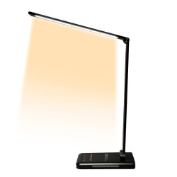 LED galda lampa bez zilās komponentes LuDream Focus - Melna