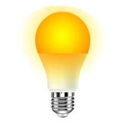 9W LED spuldze bez zilās komponentes LuDream - Amber (E27)
