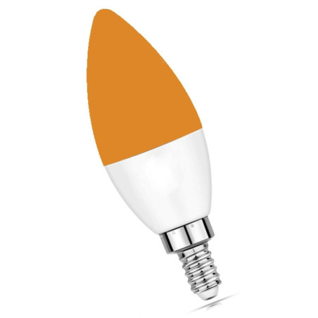 3W LED spuldze bez zilās komponentes LuDream - Amber (E14)