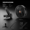 Ventilators ar klipsi Spider Farmer